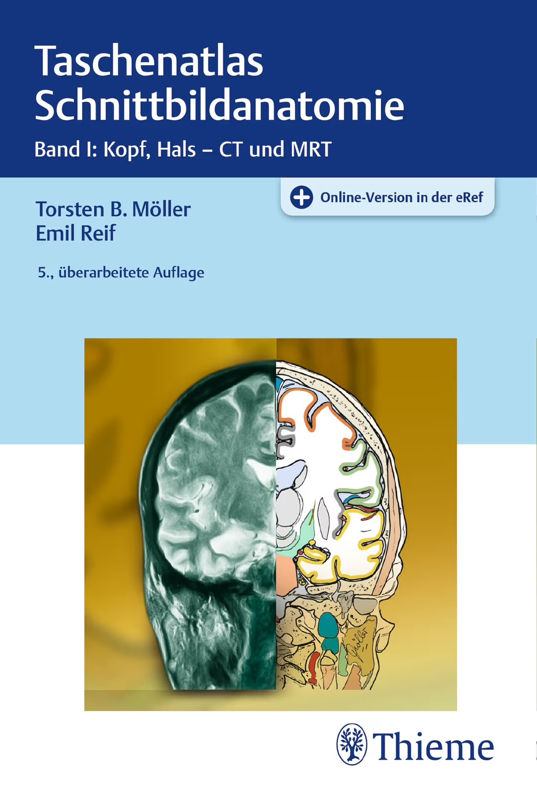 buchcover-taschenatlas-schnittbildanatomie-bd1 Buchcover Taschenatlas Schnittbildanatomie, Band I: Kopf und Hals (5. Auflage)